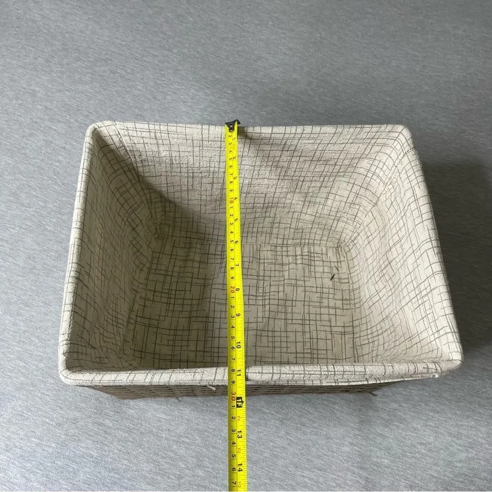 Target Paper Rope Large Storage Basket with Liner & Handles